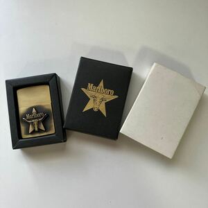 【未使用品】Zippo マルボロ ロングホーン スター 93年製　Marlboro　箱付き★25