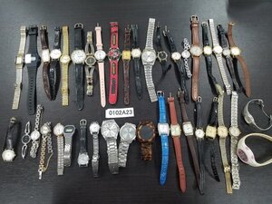 0102A23　腕時計　ジャンク品　おまとめ40点　SEIKOセイコー、Q&Q　QUARTZ など ※動作未確認