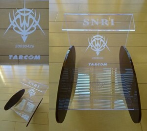 未使用デッドストック品【T A R COMMUNICATIONS×SNRI】アクリル CDラック (ティーエーアール,tarcom,tbr,submerge,サブマージ)