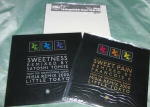 12inch：Misia／3枚セットで[UNFORGETTABLE DAYS/SWEETNESS (Remixed By SATOSHI TOMIIE)/SWEET PAIN (Remixed By FRANCOIS K)]