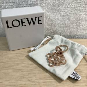 LOEWE ロエベ アナグラム キーリング バッグチャーム キーホルダー ピンクゴールド 箱付