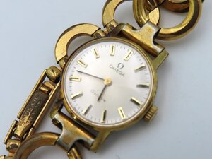 1円 オメガ(OMEGA) ジュネーブ GP シルバー文字盤 レディース 腕時計 稼働 手巻 14374