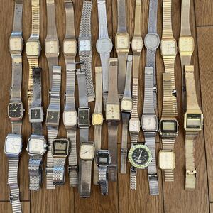 CASIO CYMAなど腕時計不動品30個ジャンク