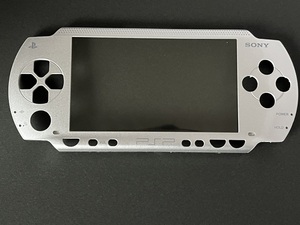 【PSP1000用中古パーツ】 前面シェル（シルバー）