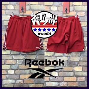 SP1-211★USA規格品★ダークレッド【Reebok リーボック】サイドライン ジャージ ハーフパンツ【メンズ M】スポーツ ランニング ジャージ