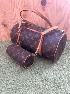 (52) 美品 ルイヴィトン LOUIS VUITTON ポーチ付 モノグラム パピヨン 30 ハンドバッグ M51385 親子 