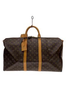 LOUIS VUITTON◆M41414/キーポル・バンドリエール55/モノグラム・キャンバス/ボストンバッグ/PVC/BRW