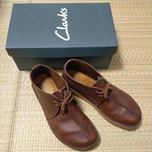 Clarks クラークス デザートトレック ビーズワックス 英国製 used品 Made in England 中古品 GB 8 1/2 US 9 M 26.5〜27cm 中古美品