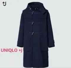 UNIQLO プラスJ +J ウール　オーバーサイズダッフルコート　ネイビー　S