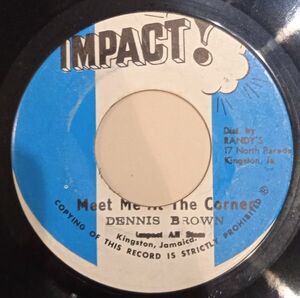 7 Dennis Brown, Impact All Stars Meet Me NONE Impact! Jamaica Vinyl /00080