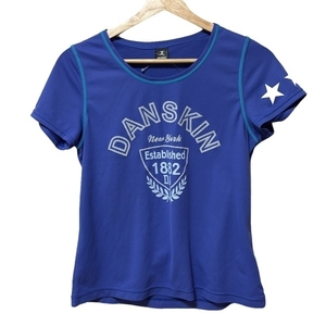 ダンスキン DANSKIN 半袖Tシャツ サイズL - パープル×ブルー×マルチ レディース 新品同様 トップス