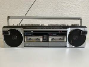 SANYO 昭和レトロ ダブルラジカセ MR-WU4MKⅡ ステレオカセットレコーダー 希少 サンヨー 当時物 アンティーク