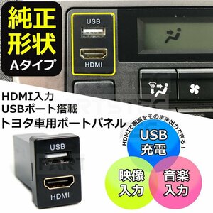 シエンタ 170系 トヨタ Aタイプ HDMI USB ポート スイッチ ホール パネル スマホ ナビ 充電器 車内 /134-52 A-1