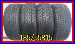 ■中古タイヤ■　185/55R15 82V GOODRIDE SV308 フィット プリウス ヴィッツ キューブ等 激安 夏タイヤ オンロード　送料無料　U425