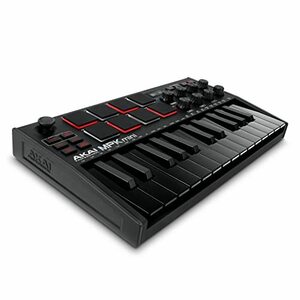 Akai Professional(アカイプロ) Akai Pro MIDIキーボード 25鍵USB ベロシティ対応8パッド音楽制作ソフト MP