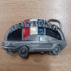 ベルト　バックル　MUSTANG