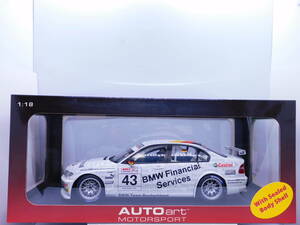 ☆ AUTO art BMW 320i WTCC 2005 #43 E46 1/18 オートアート ☆