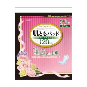 【新品】（まとめ）カミ商事 肌ともパッド 120cc 1パック（20枚）〔×10セット〕