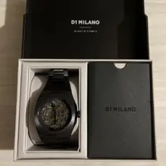 D1 MILANO 自動巻き時計 黒 箱付き