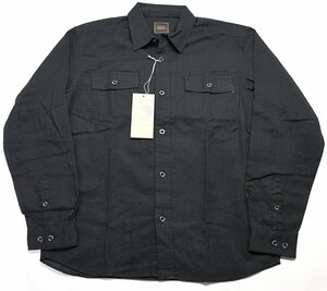 RATS (ラッツ) PIECE DYED SHIRT - BLACK / 後染め レギュラーカラーシャツ 23