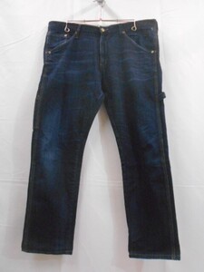 71 送80サ 0114YD01 ARMANI JEANS アルマーニジーンズ メンズ デニムペインターパンツ ストレッチ チュニジア製 インディゴ W33 中古品