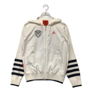 coco 中古【値下げ】ルコックスポルティフ le coq sportif レディース ブルゾン M 白 軽量ニットフード レターパックプラス発送可 101662