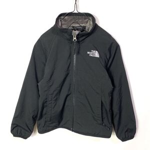 ■GIRLS用 THE NORTH FACE ノースフェイス 裏地モコモコフリース ストレッチ素材 ソフトシェル フルジップジャケット/古着アウトドア XXS■