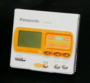 Panasonic　パナソニック　SJ-MR200-W ホワイト　ポータブルMDレコーダー　(中古品)