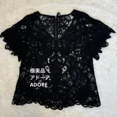 極美品　アドーア　ADORE 総レース　ブラウス　トップス