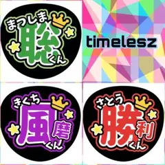 ファンサうちわ『Timelesz』オーダーページ