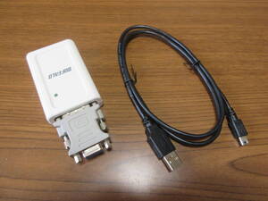 【中古③】Buffalo GX-DVI/U2C USB to DVI to VGA ディスプレイ増設アダプター