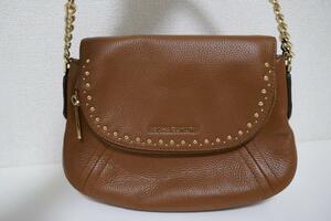 MICHAEL KORS／マイケルコース☆2Wayショルダーバッグ☆ARIA STUDDED MD CONV SHLDR☆35T8GXAL2L☆LUGGAGE／ブラウン