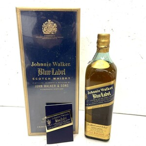 R722-W6-1438 Johnnie Walker ジョニーウォーカー Bluelabel ブルーラベル スコッチ ウィスキー 750ml 43% 箱付き 未開栓