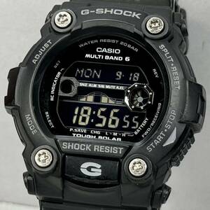 美品 G-SHOCK GW-7900B-1JF タフソーラー 電波受信 電波ソーラー マルチバンド6 ブラック 反転液晶 タイドグラフ/ムーンデータ 3200 