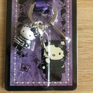 激レア☆ハローキティ×嶽本野ばら☆PURE LOLETA Gothic edition ゴシック ロリータ ネックストラップ 根付 フィギュア チャーム サンリオ