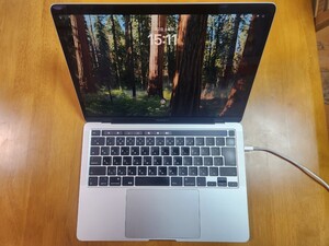 ★Apple MacBook Pro13(2020) 極美品 シルバー Core i5-2.0GHz/16GB/512GB/13.3/Type-C x4/macOS Sequoia/MS Office搭載 充放電156回 A2251