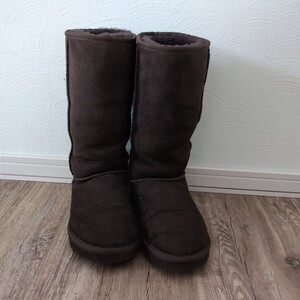 UGG ムートンブーツロング（24cm） 茶