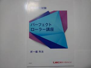 2024年 ＤＶＤ通信 パーフェクトローラー講座【択一編】 刑法 LEC 根本講師 DVD 司法書士