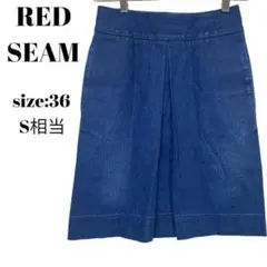 RED SEAM レッドシーム　デニム　スカート　ひざ丈　ジーパン　おしゃれ　Ｓ