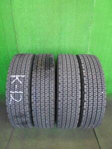 K-12 225/80R17.5 123/122L BS W900 再生 バリ山 4本set