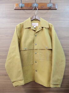 ★Sサイズ 定価47300円 FILSON フィルソン DOUBLE LOGGER COAT USA製 オイルド コットン ダブル ロガー コート ジャケット タン系 SMALL