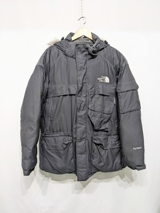 THE NORTH FACE ノースフェイス マクマードパーカ ND01358 フェイクファー ダウンジャケット グレー Lサイズ ナイロン HYVENT ※劣化有