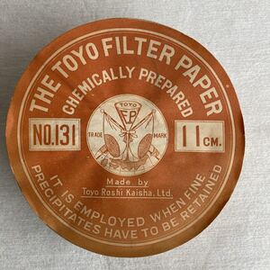 TOYO FILTER PAPER フィルターペーパー 東洋濾紙 昭和レトロ レトロ アンティーク ビンテージ レトロ雑貨 理科 科学 濾紙