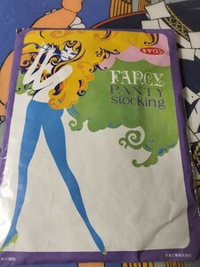 片倉工業 キヤロン fancy pantystocking L アイボリー ファンシー パンティストッキング 昭和レトロ