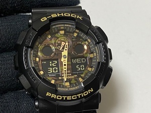 カシオ CASIO Gショック G-SHOCK カモフラージュ ダイアル モデル GA-100CF-1A9JF 展示未使用品