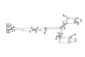 FUJITSUBO フジツボ マフラー レガリスR アコード E-CF4 GF-CF4 H9.9～H12.6 F20B SiR-T ※個人宅発送可