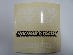 別冊 MOTOR CYCLE MAGAZINE 13.2cm×6.3cm 13.9cm×2.4cm×2枚 ステッカー クリックポスト198円