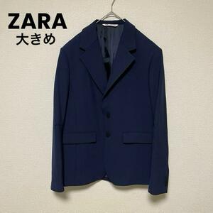 xx142 ZARA/テーラードジャケット/メンズ/大きめ/ネイビー