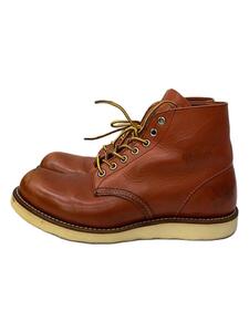 RED WING◆レースアップブーツ・6インチクラシックプレーントゥ/26cm/BRW/レザー