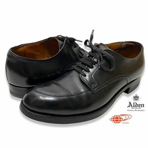 ALDEN× BEAMS オールデン×ビームス #54312 モディファイド Vチップ レザー ローファー レースアップ シューズ ブラック 6 B/D